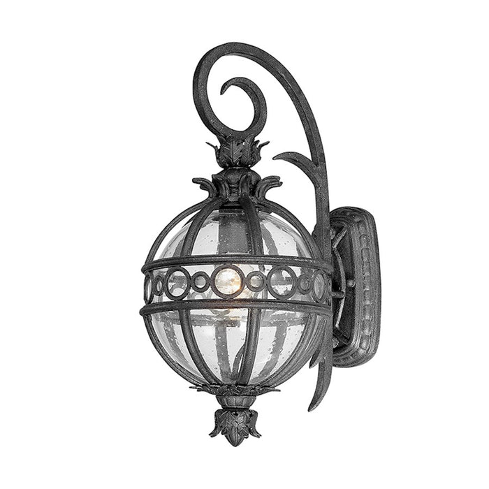 Troy Lighting Campanile 1Lt Wall Sconce, Small, Bronze/Clear Seeded - B5001-FRN