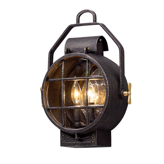 Troy Lighting Point Lookout 2Lt Wall Sconce, Small, Silver/Brass - B5031-APW