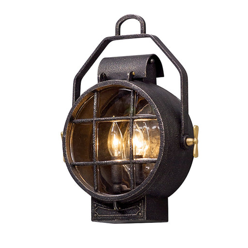 Troy Lighting Point Lookout 2Lt Wall Sconce, Small, Silver/Brass - B5031-APW