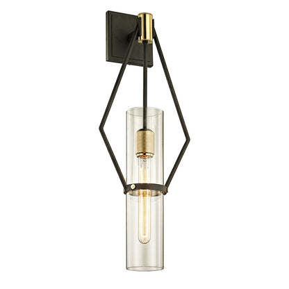 Troy Lighting Raef 1 Light Wall Sconce, Bronze Brushed Brass - B6312-TBZ-BBA