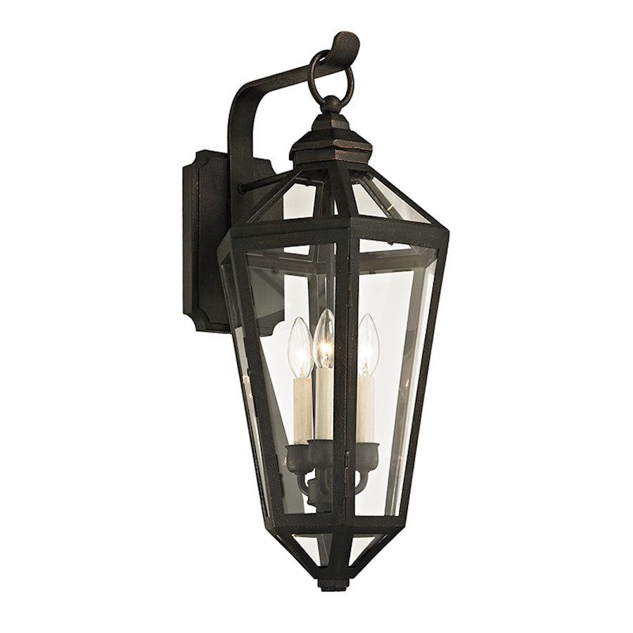 Troy Lighting Calabasas 3Lt Wall Sconce, Vintage Bronze/Clear - B6373-VBZ