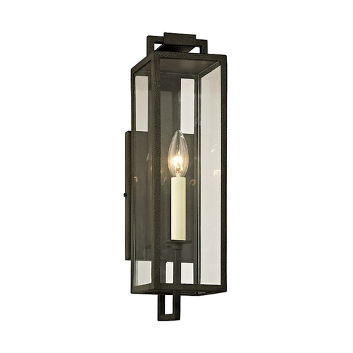Troy Lighting Beckham 1Lt Wall Sconce, Forged Iron/Clear - B6381-FOR