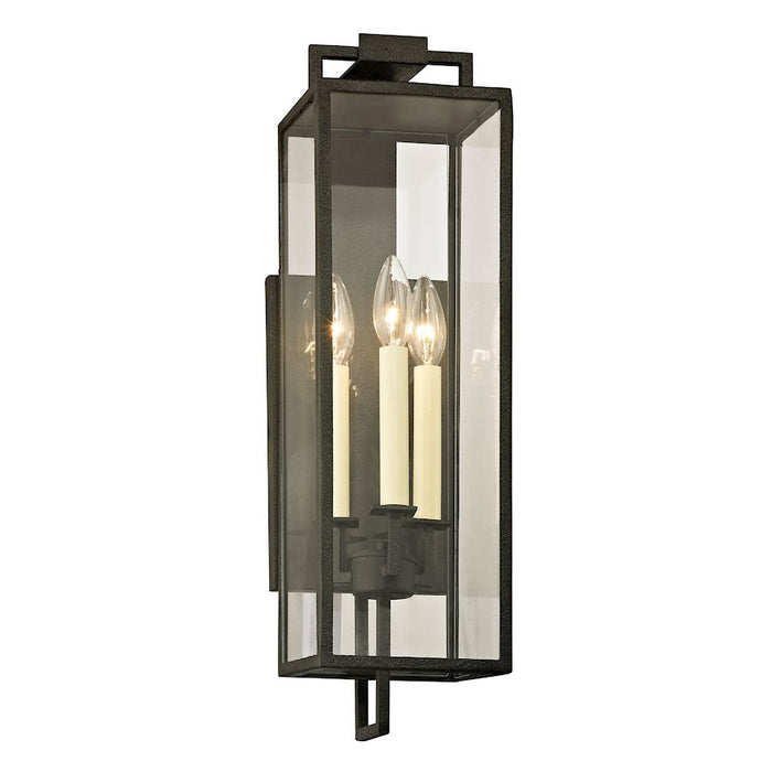 Troy Lighting Beckham Outdoor Wall Light, Forged Iron