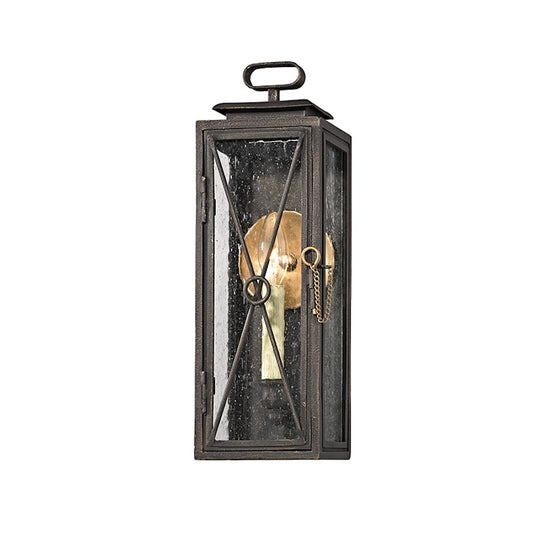 Troy Lighting Randolph 1 Light Wall Sconce, Bronze/Clear Seeded - B6441-VBZ