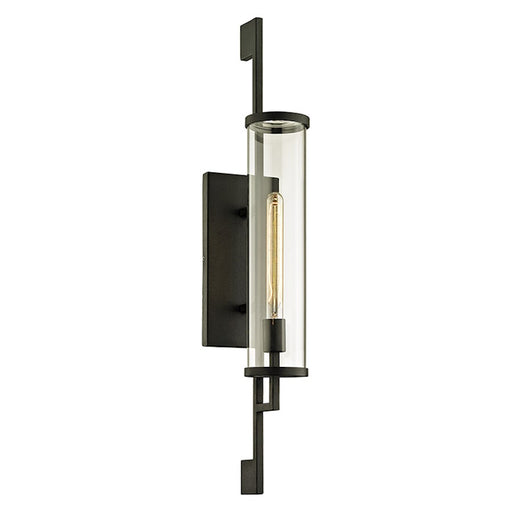 Troy Lighting Park Slope 1Lt 32" Wall Sconce, Forged Iron/Clear - B6463-FOR
