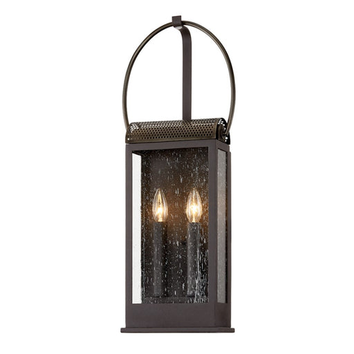 Troy Lighting Holmes 2Lt Wall Sconce, Bronze/Brass/Clear Seeded - B7422-HZ-BR