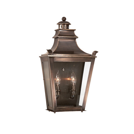 Troy Lighting Dorchester 2 Light Wall Sconce, English Bronze/Clear - B9494-BRZ