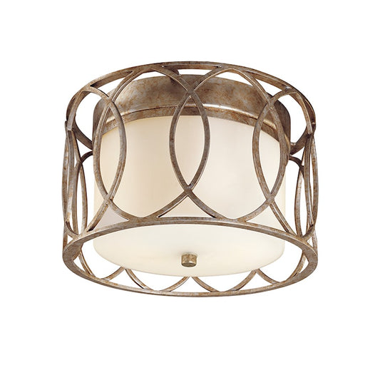 Troy Lighting Sausalito 2 Light Flush Mount, Silver Gold - C1280-SG