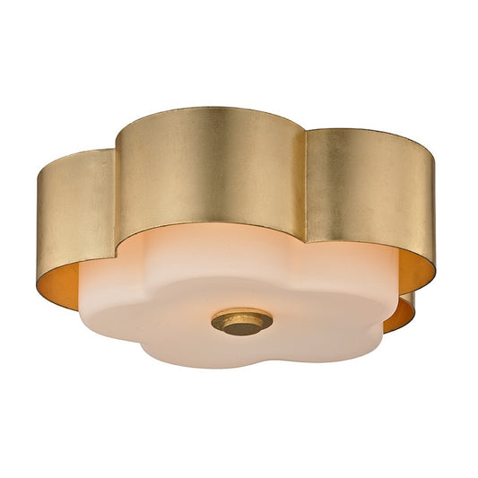 Troy Lighting Allure 5" 1 Light Ceiling Flush, Gold Leaf