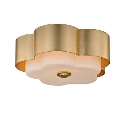 Troy Lighting Allure 1Lt 14" Flush Mount, Gold Leaf/Opal Etched - C5651-GL