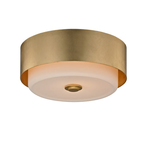 Troy Lighting Allure 1Lt 13" Flush Mount, Gold Leaf/Opal Etched - C5661-GL