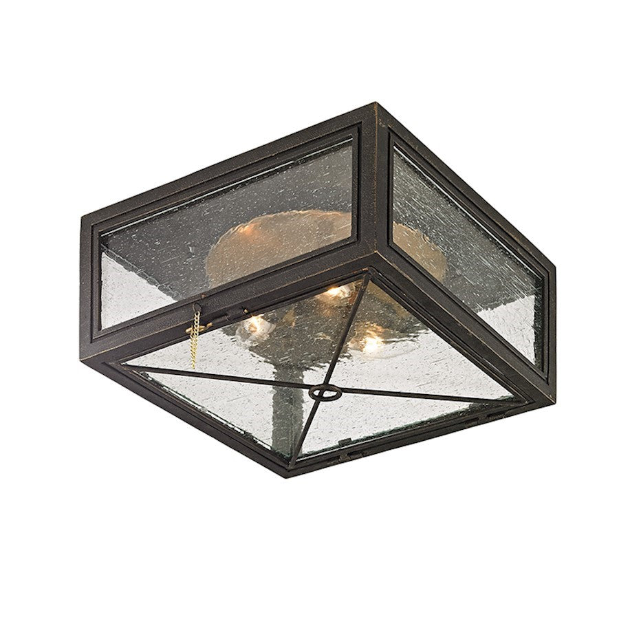 Troy Lighting Randolph 3 Light Flush, Bronze