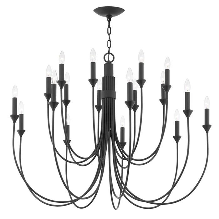 Troy Lighting Cate 18 Light Chandelier, Forged Iron - F1018-FOR