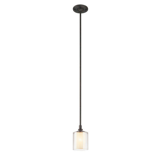 1 Light Mini Pendant, French Iron