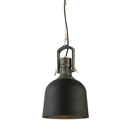 Troy Lighting Hangar 31 1Lt Pendant, Small, Old Silver/Brass - F3545-SBK-APW-PBR