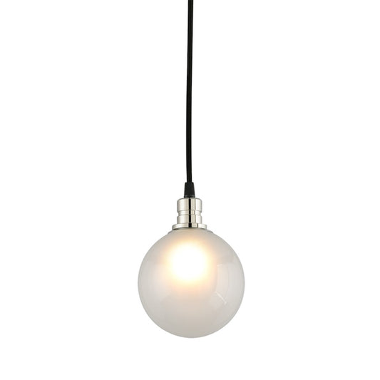 Troy Lighting Andromeda 1 Light Pendant, Black/Nickel - F4824-TBK-PN