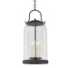 Troy Lighting Napa County 4 Light Large Exterior Pendant, Iron/Clear - F5186-FRN