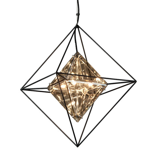 Troy Lighting Epic 4Lt Pendant, Small, Forged Iron/Topaz - F5325-TRN