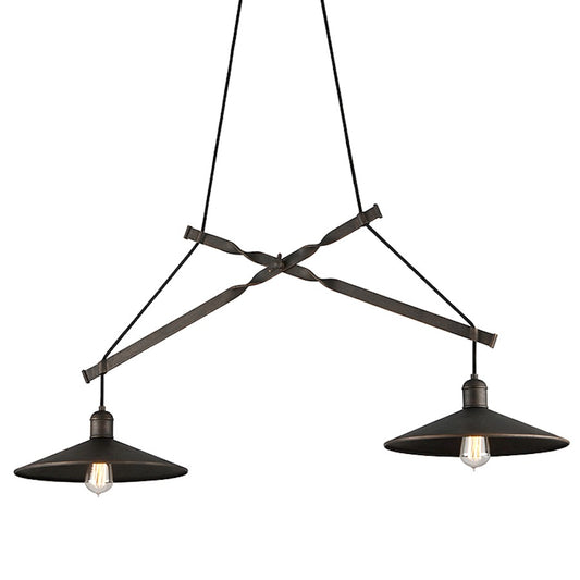 Troy Lighting Mccoy 2Lt Island, Vintage Bronze/ - F5424-VBZ