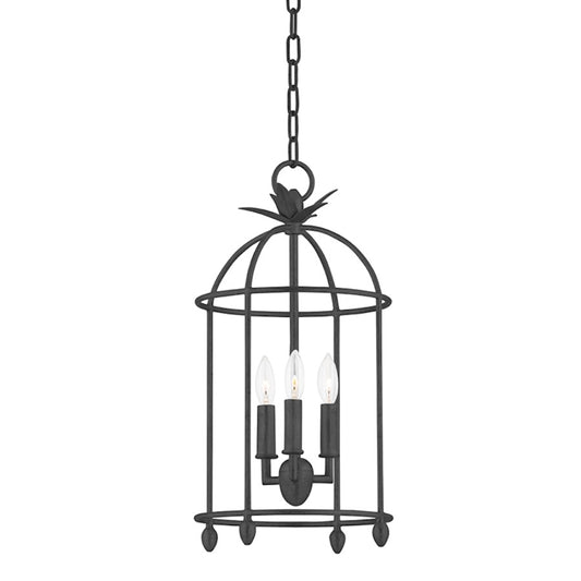 Troy Lighting Brooks 3 Light Pendant, Black Iron - F5712-BI