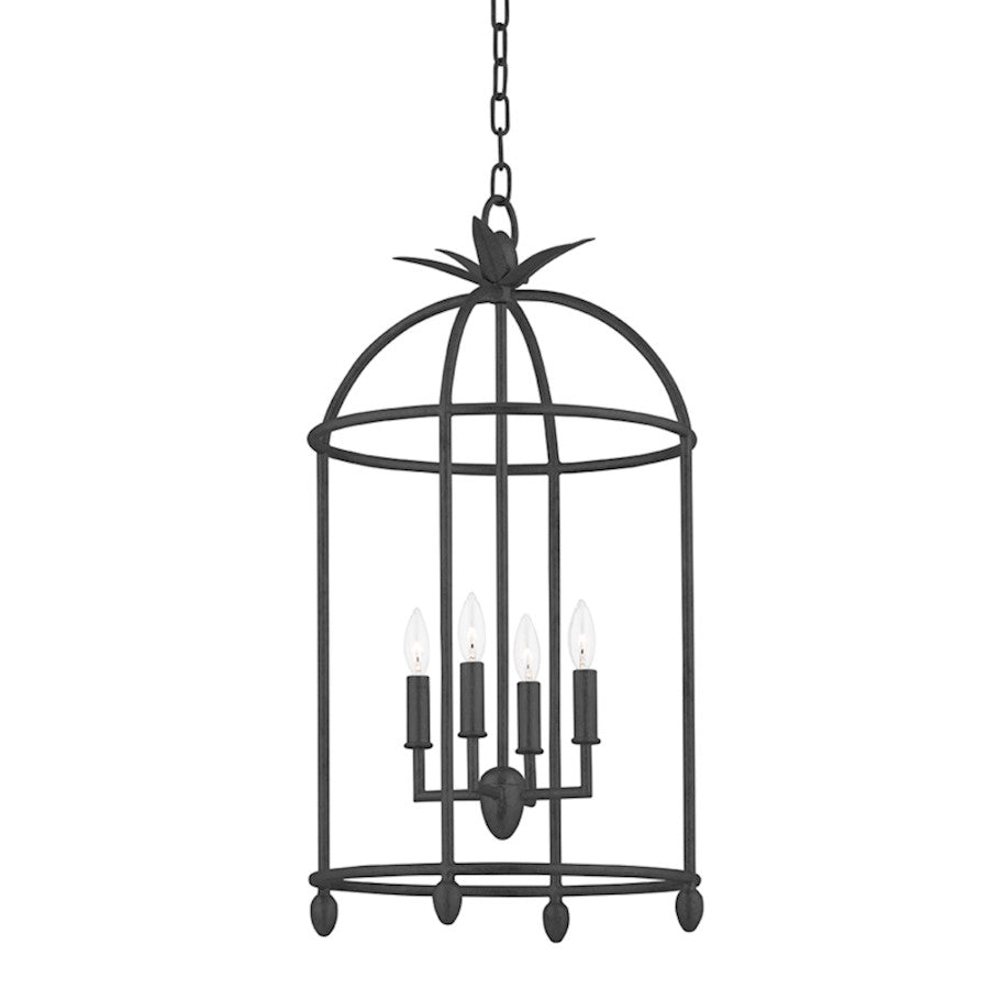 Troy Lighting Brooks 4 Light Pendant, Black Iron - F5717-BI