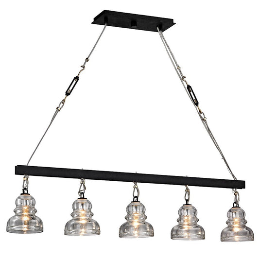 Troy Lighting Menlo Park 5 Light Island, Deep Bronze