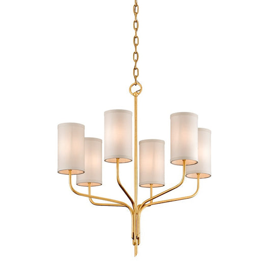 Juniper Chandelier, Gold Leaf