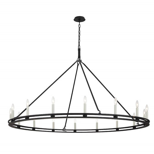 Troy Lighting Sutton 16 Light Chandelier, Textured Black - F6234-TB