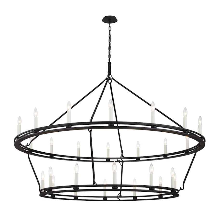 Troy Lighting 28 Light Chandelier, Textured Black/ - F6235-TBK