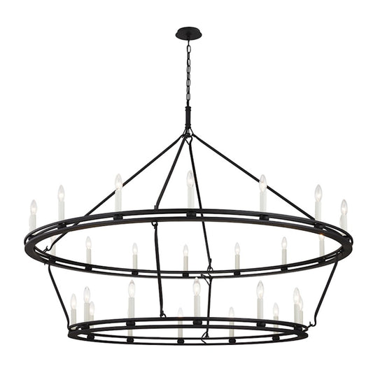 Troy Lighting 28 Light Chandelier, Textured Black/ - F6235-TBK