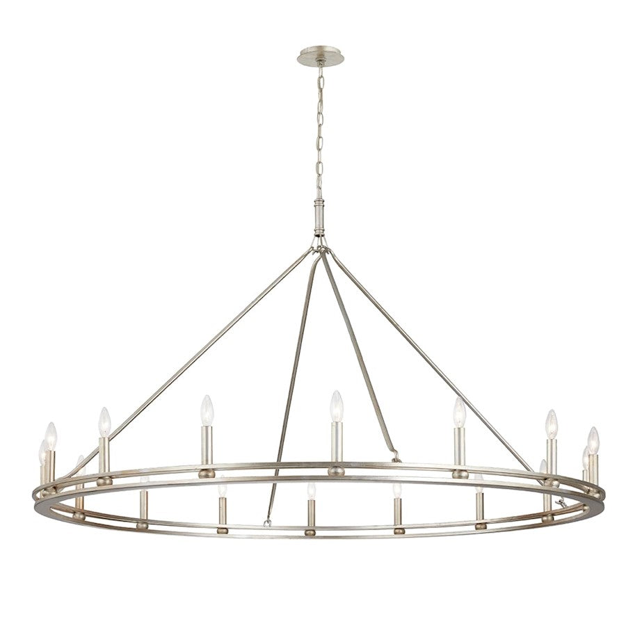 Troy Lighting Sutton 16 Light Chandelier, Champagne Silver - F6244-CSL