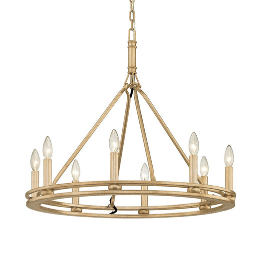 Troy Lighting Sutton 8 Light Chandelier, Champagne Leaf - F6246-CPL