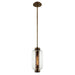 Troy Lighting Atwater 1Lt Hanging Pendant, Brass/Clear - F7037-PBR