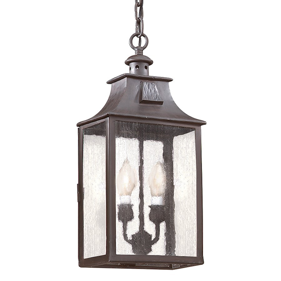 Troy Lighting Newton 2Lt Hanging Pendant, Medium, Bronze/Seed - F9004-SFB