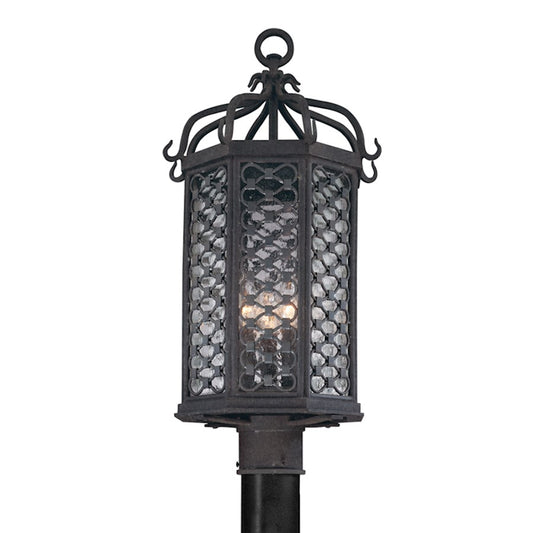 Troy Lighting Los Olivos 3Lt Post Mount, Medium, Old Iron/Seed - P2375-TRN