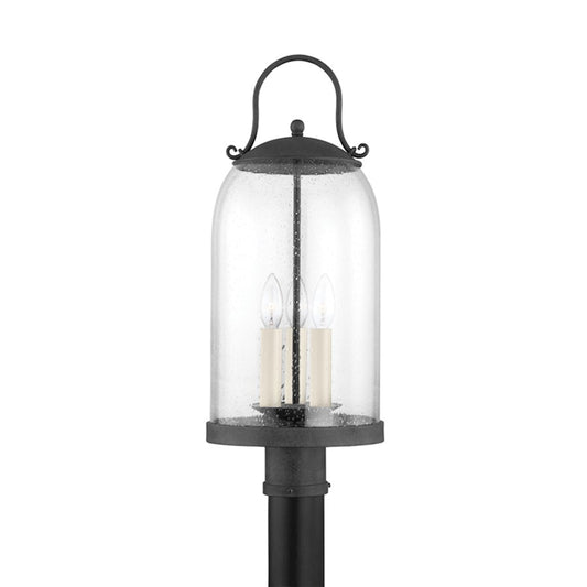 Troy Lighting Napa County 3 Light Exterior Pendant, Iron/Seeded - P5187-FRN