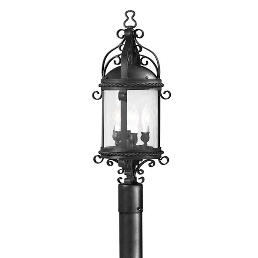 Troy Lighting Pamplona 4Lt Post Mount, Large, Old Bronze/Seed - P9123-SFB