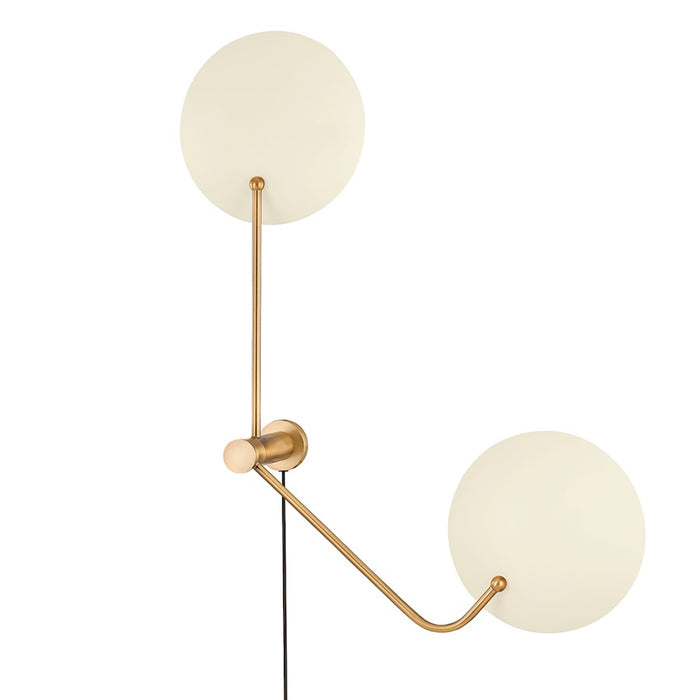 Troy Lighting Leif Plug-In Sconce, Brass