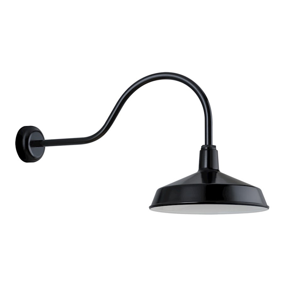 Troy Lighting Ezra 5 RLM 37" Standard Loop Arm, Gloss Black - RS16MBK3LL30