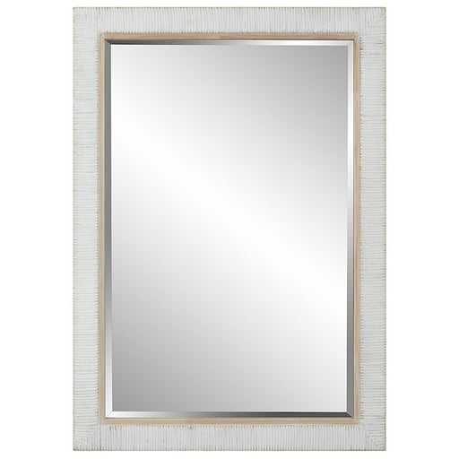 Uttermost Cape Rattan Mirror, Whitewashed - 9829