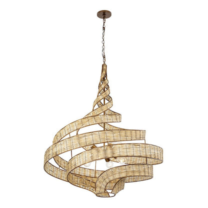 Pendant, Baguette/Natural Rattan