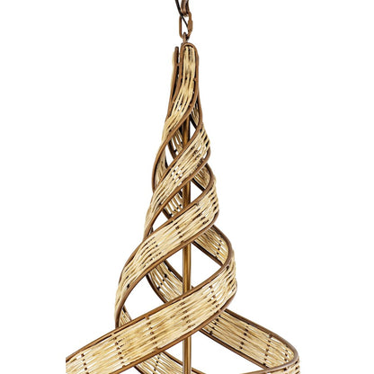 Pendant, Baguette/Natural Rattan