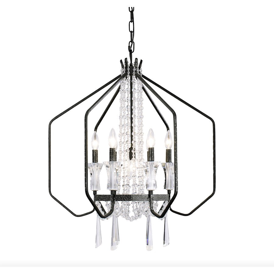 Varaluz Barcelona 7-Light Crystal Pendant, Onyx - 270P07OX