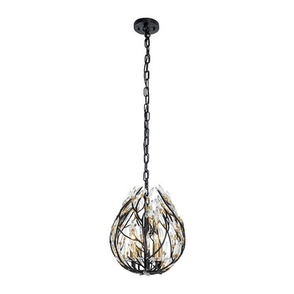 Crystal Linear Pendant, Black