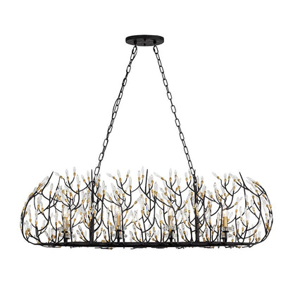 Crystal Linear Pendant, Black