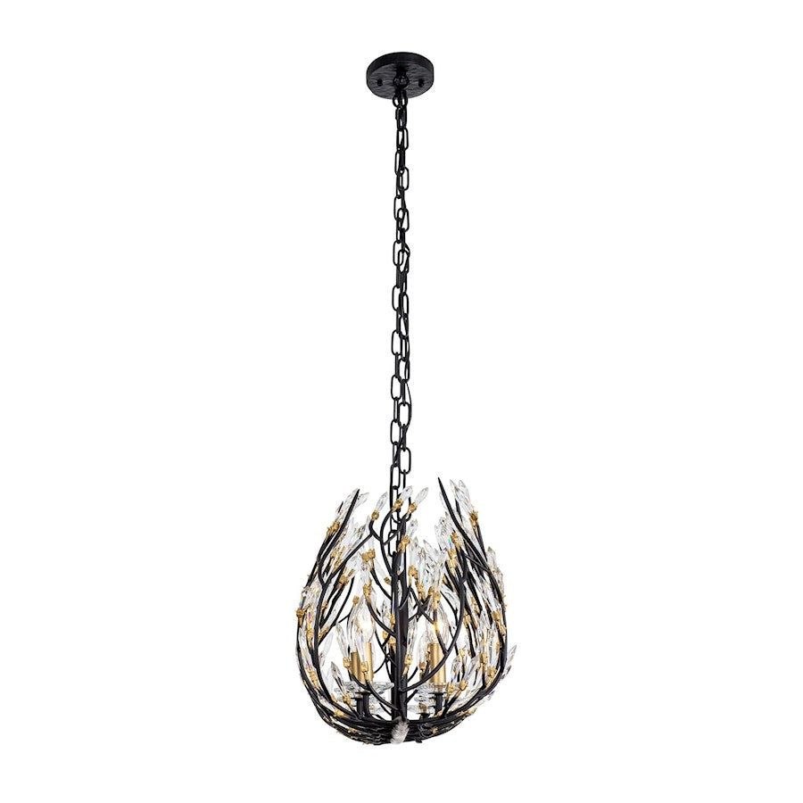 Crystal Linear Pendant, Black