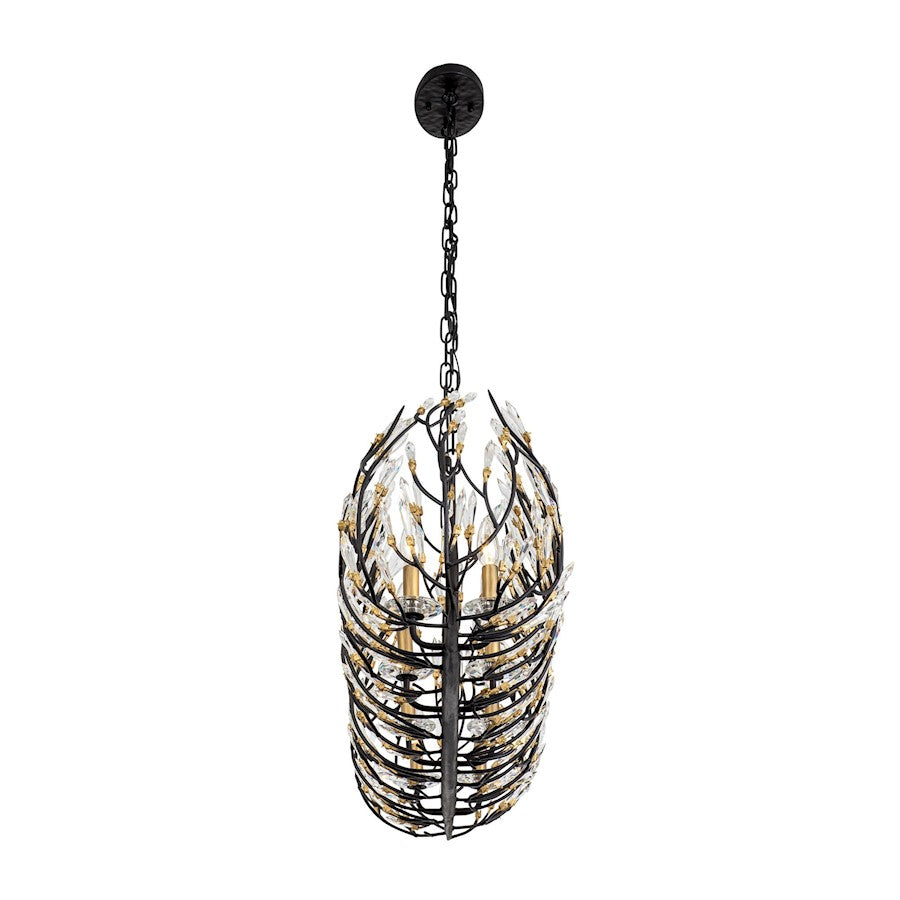 Crystal Linear Pendant, Black