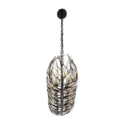 Crystal Linear Pendant, Black