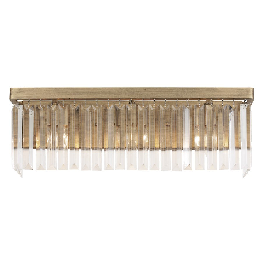 3 Light Bathroom Vanity Light, Havana Gold