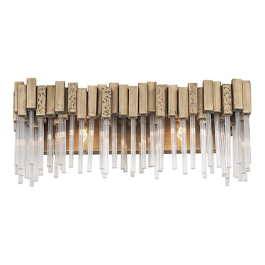 2 Light Bathroom Vanity Light, Havana Gold